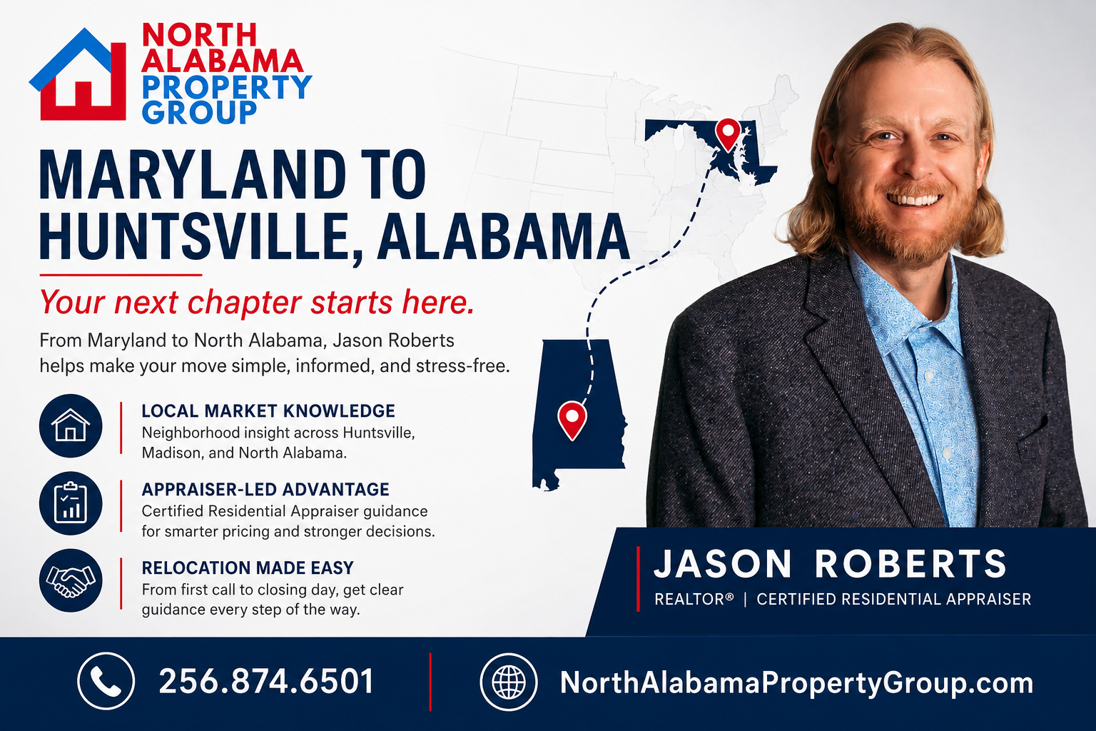Moving from Maryland to Huntsville Alabama