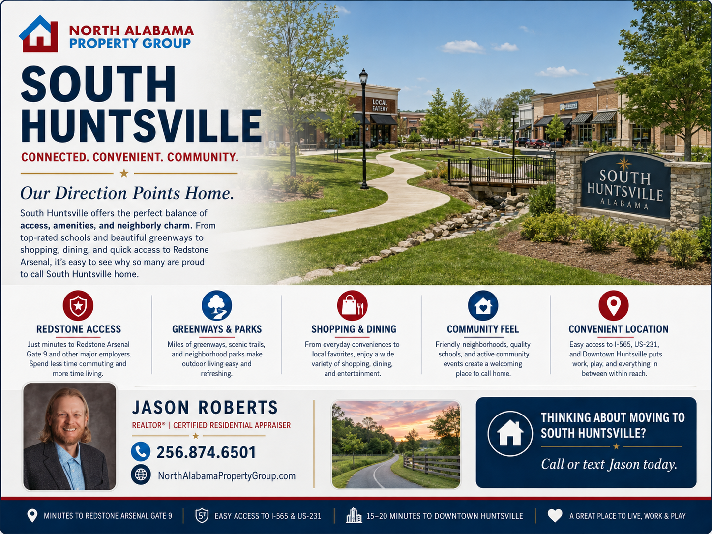 South Huntsville Alabama relocation community overview