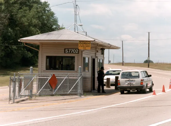 Redstone Arsenal Gate 9 on Rideout Road in Huntsville, Alabama