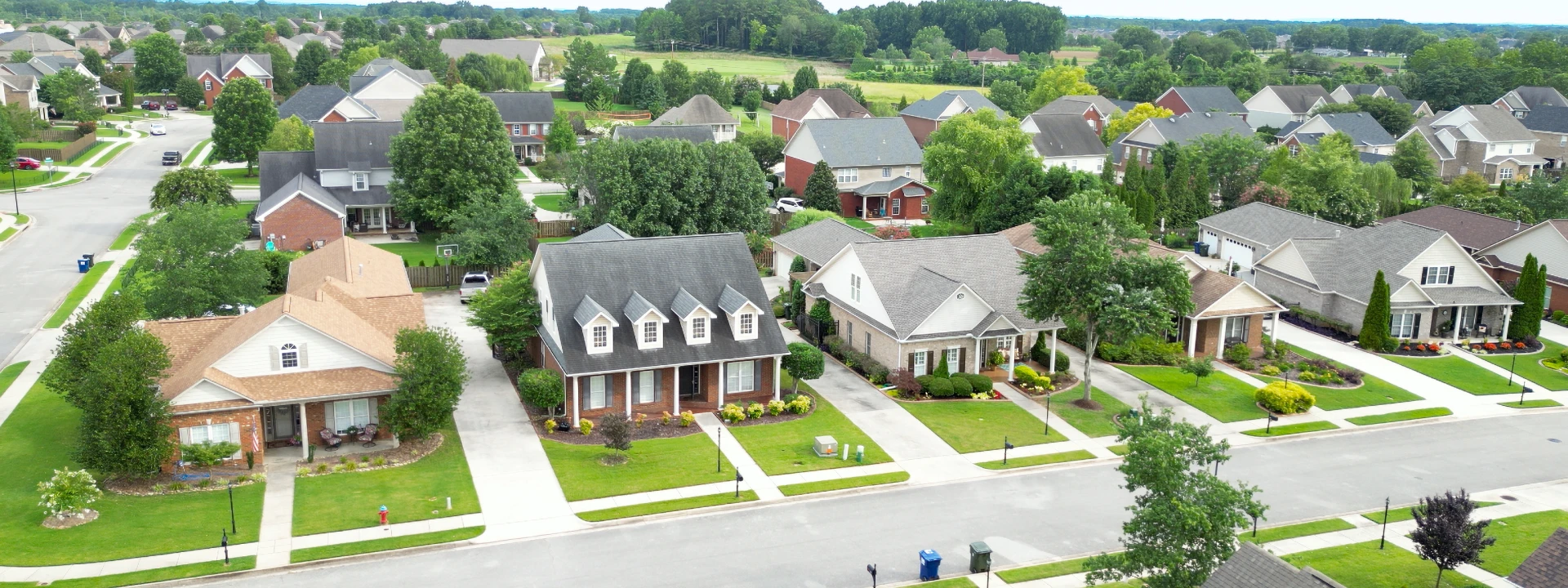 Residential neighborhood in Madison Alabama